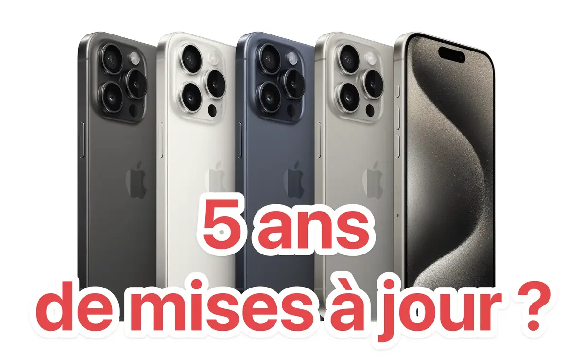 Apple 5 ans de mises à jour garantie