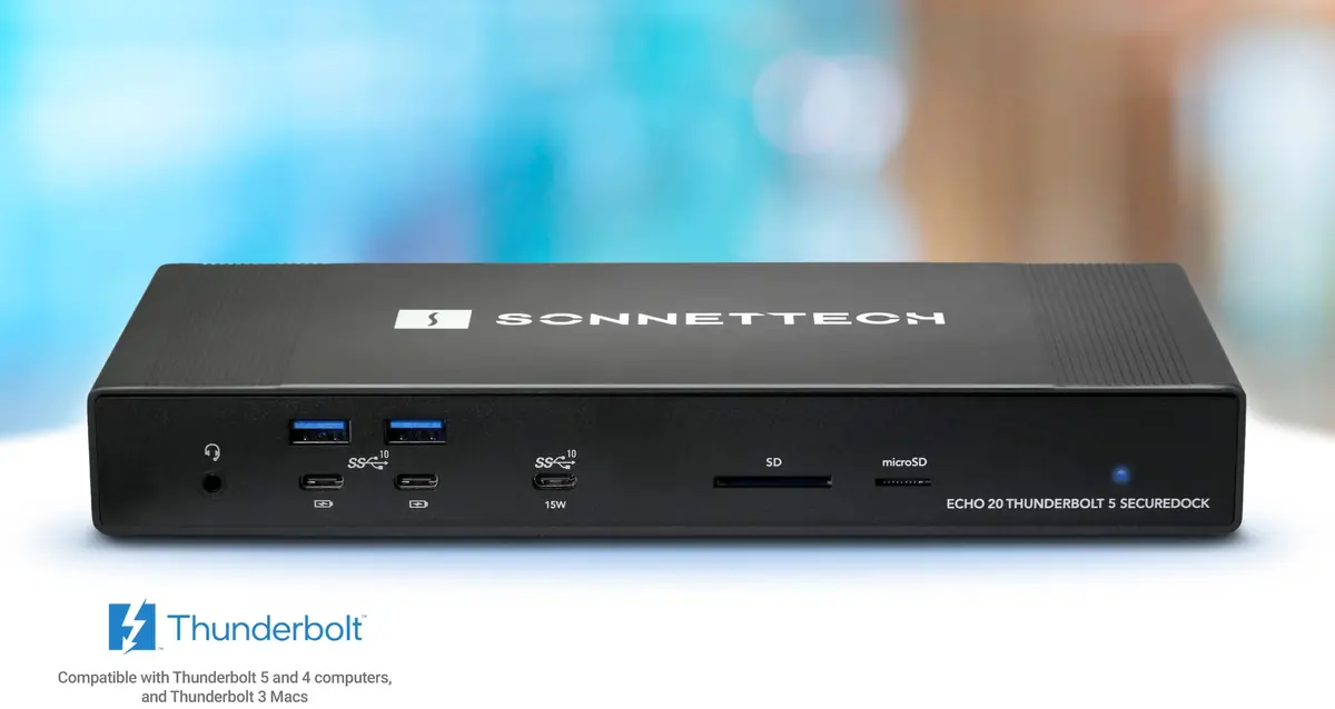 Sonnet lance deux docks Thunderbolt 5 avec Ethernet 10 Gbit et une connectique XXL