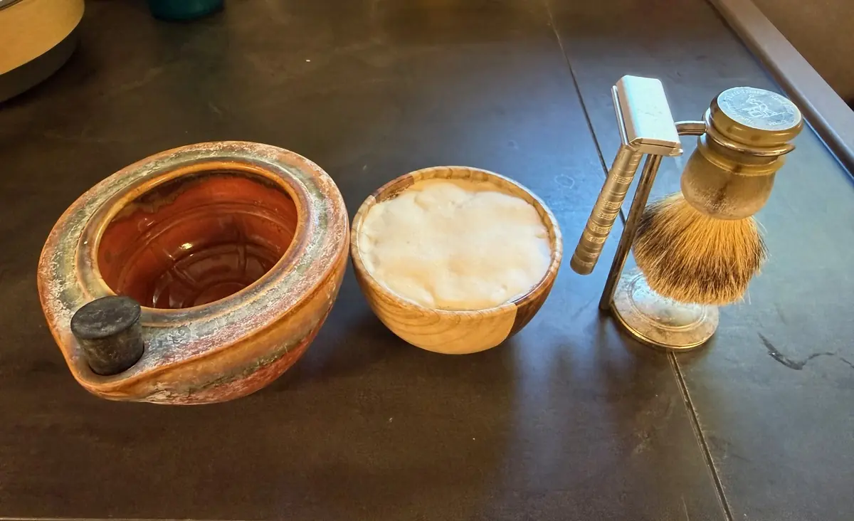 Mon matériel de rasage.