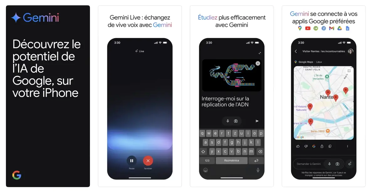 Plus rapide et performante, quelles sont les nouveautés de l'app Gemini de Google ?