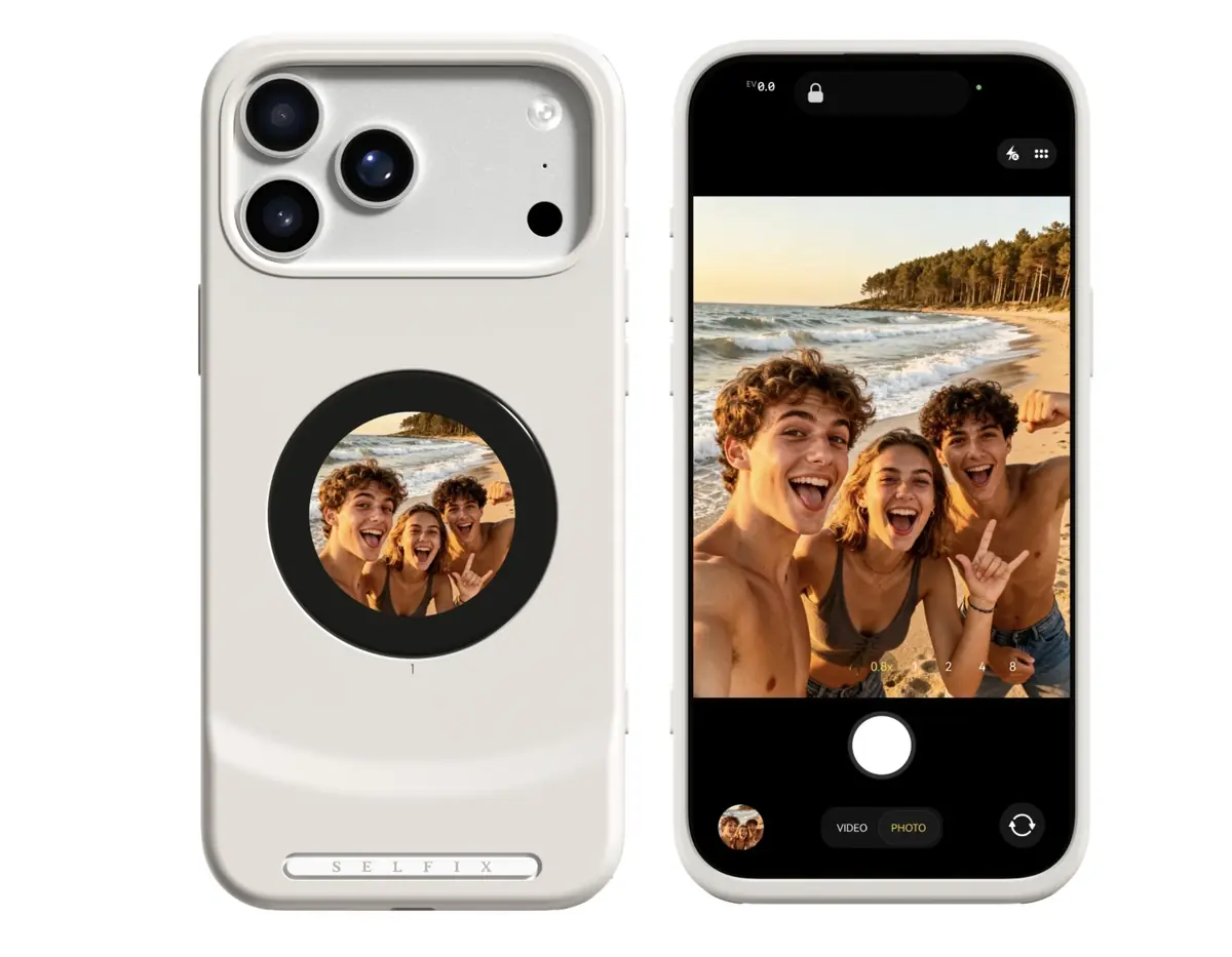 Selfix : cette coque ajoute un écran et un slot microSD à l'iPhone 17 Pro