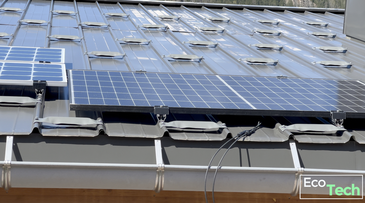 Installation de panneaux solaires Sunethic T800 sur un toit bac acier ! (+ Code promo )