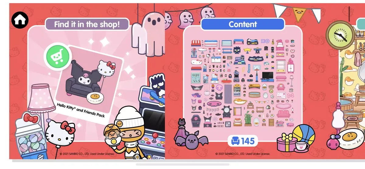 Le très sympathique jeu pour enfants "Toca Life" fête Noël avec Hello Kitty 