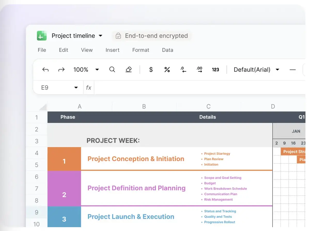 Proton s’attaque à Google Sheets avec un tableur chiffré de bout en bout