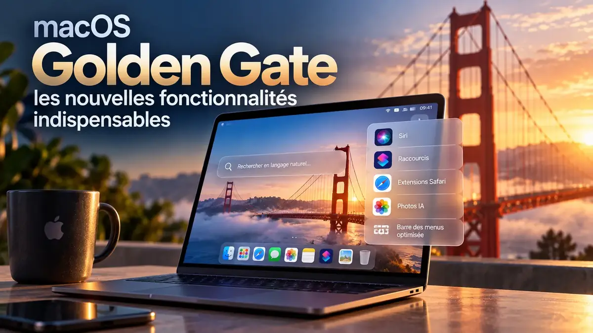 macOS 27 Golden Gate&nbsp;: les nouvelles fonctionnalit&eacute;s indispensables