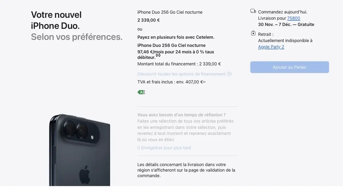 iPhone Duo&nbsp;: les pr&eacute;commandes sont ouvertes&nbsp;!