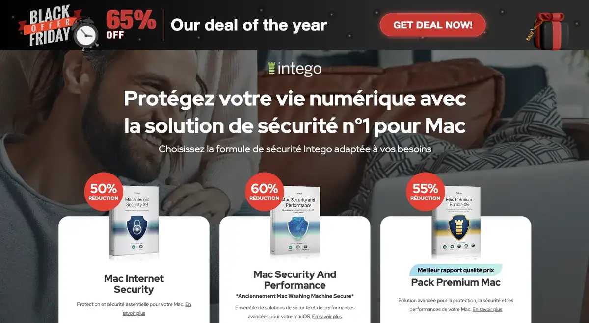 Intego Anti virus Mac Apple Black Friday meilleur prix le plus bas