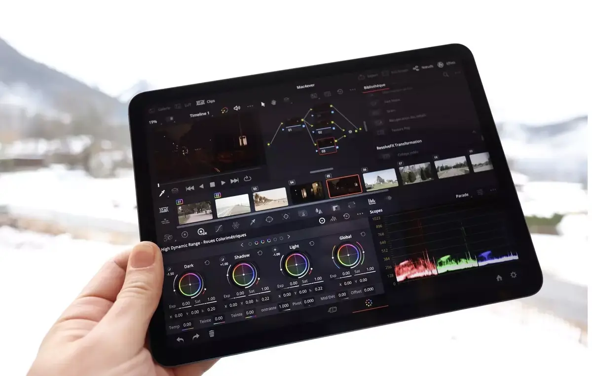 DaVinci Resolve iPad