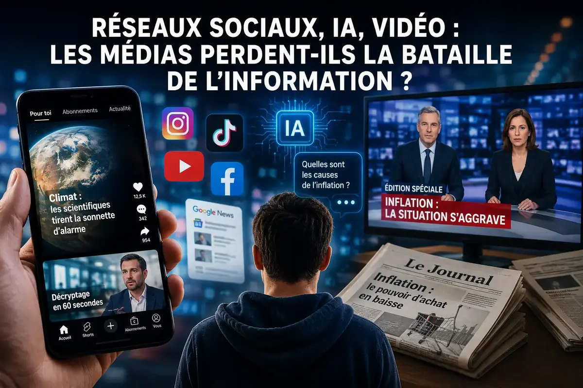 R&eacute;seaux sociaux, IA, vid&eacute;o&nbsp;: les m&eacute;dias perdent-ils la bataille de l&rsquo;information&nbsp;?
