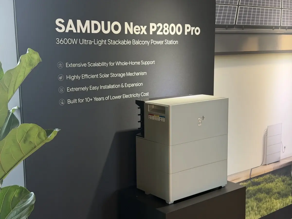 SAMDUO Nex E6000&nbsp;: la batterie domestique la plus fine du monde