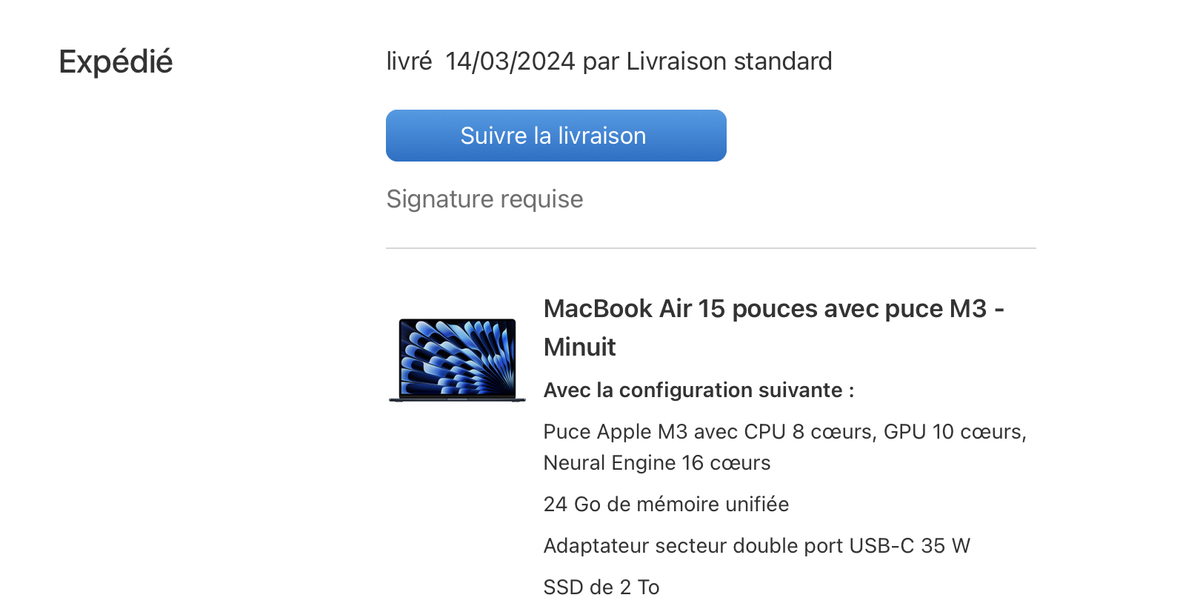 Les MacBook Air M3 ont été expédiés ! Qui a commandé ?