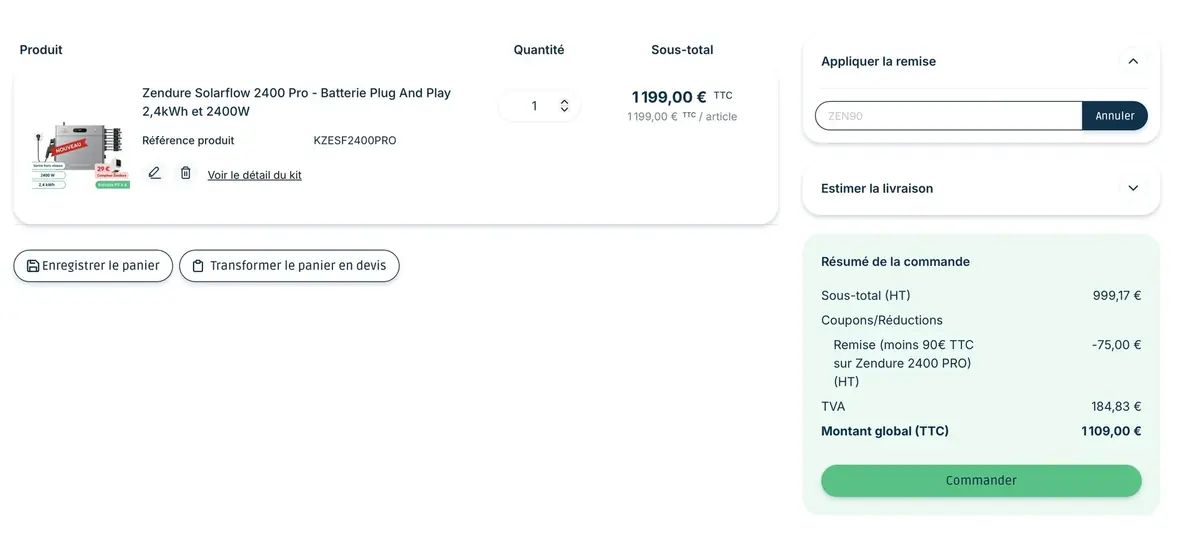 Batteries solaires&nbsp;: le Zendure SolarFlow 2400 Pro &agrave; 1 109&euro; (-90&euro;), Hub 2000 &agrave; 599&euro; (-1099&euro;)&nbsp;!