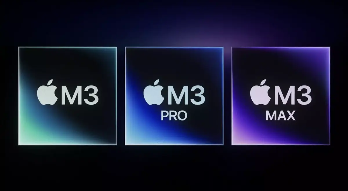 Nouvelle puces Apple M3, M3 Pro et M3 Max