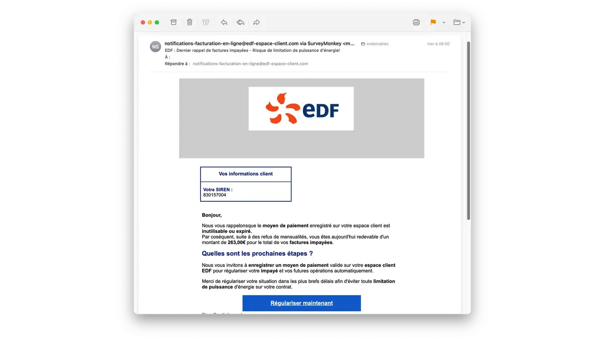 MonkeySurvey : la nouvelle ruse des escrocs pour vous piéger au nom d’EDF