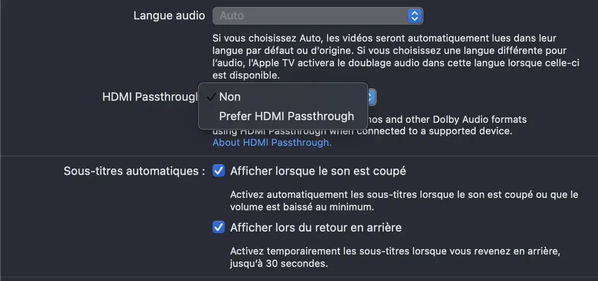 Ils sera possible de désactiver les sous-titres automatiques lorsque le son est coupé