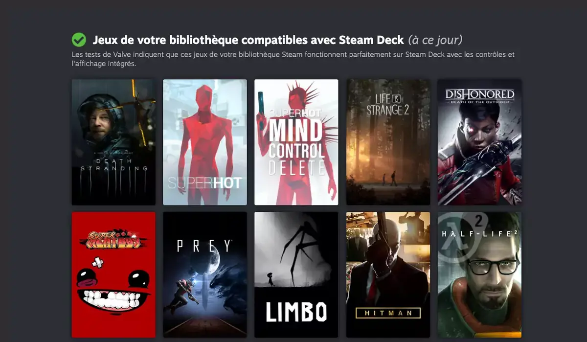 Steam Deck : un outil pour vérifier la compatibilité de vos jeux