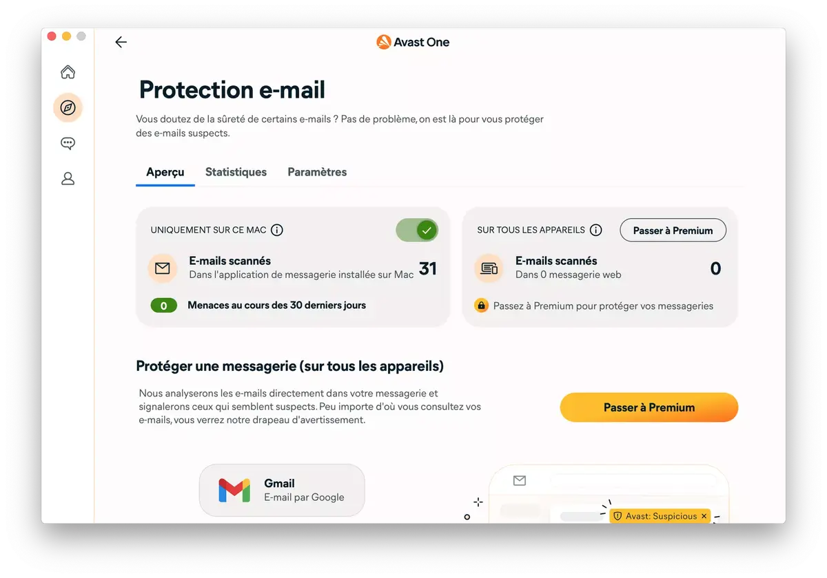 Protection des e-mails contre les antivirus