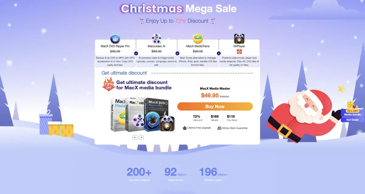 Macxvideo AI&nbsp;: l'outil tout-en-un pour sublimer vos vid&eacute;os et images de No&euml;l