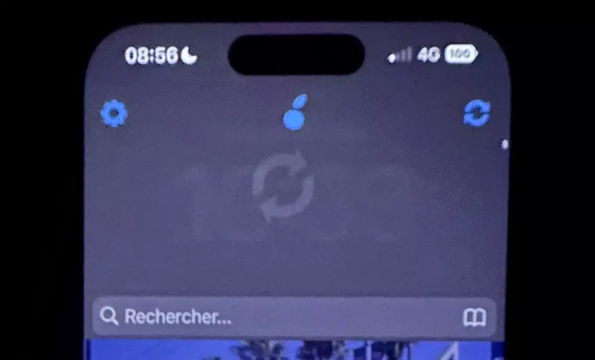 L'écran de l'iPhone 14 Pro de notre lecteur Vincent