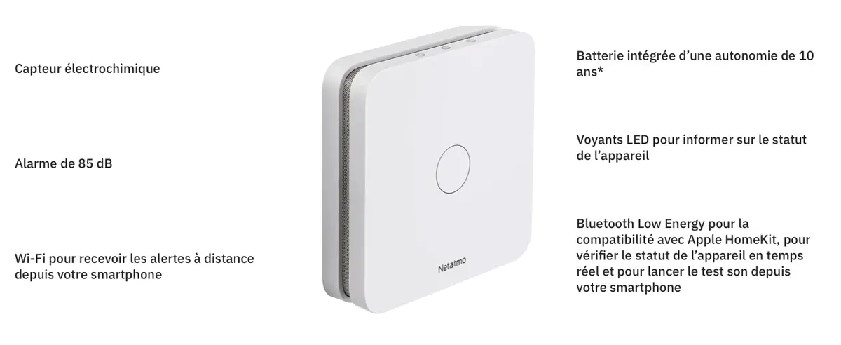 Netatmo présente son nouveau détecteur de monoxyde de carbone compatible HomeKit