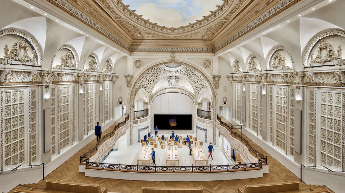 The interior space of the Apple Tower Theater lends itself quite well to exercise