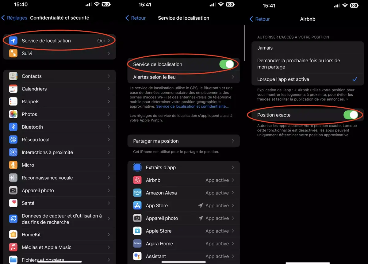 Comment activer ou désactiver la localisation GPS pour les Apps sur iPhone