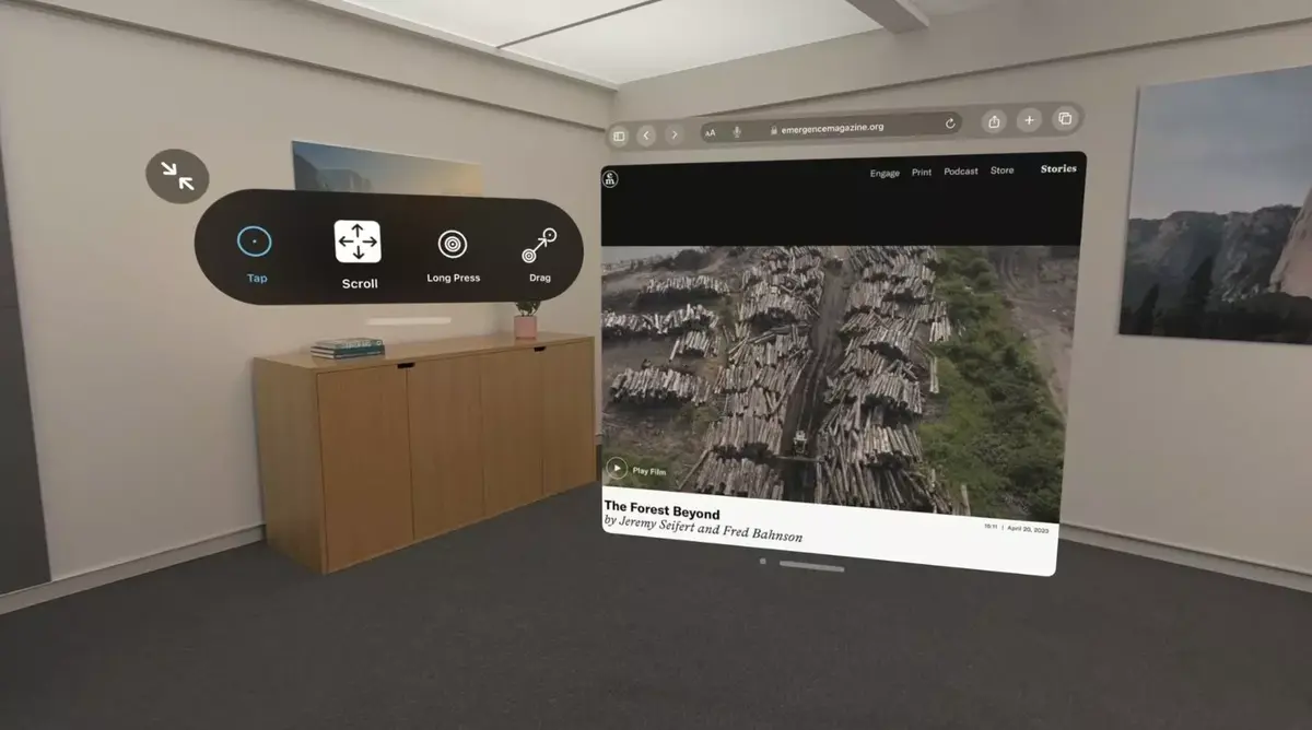 Comment contrôler le casque Vision Pro ?