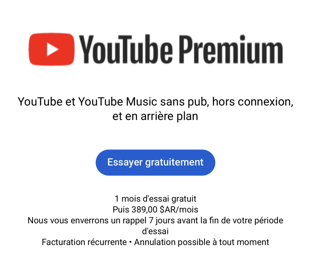 YouTube sans pub à moins de 1,90€ par mois : comment faire ?