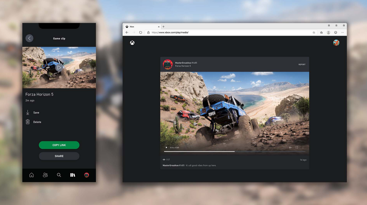 Microsoft permettra de partager des liens publics vers des vidéos de gameplay sur Xbox