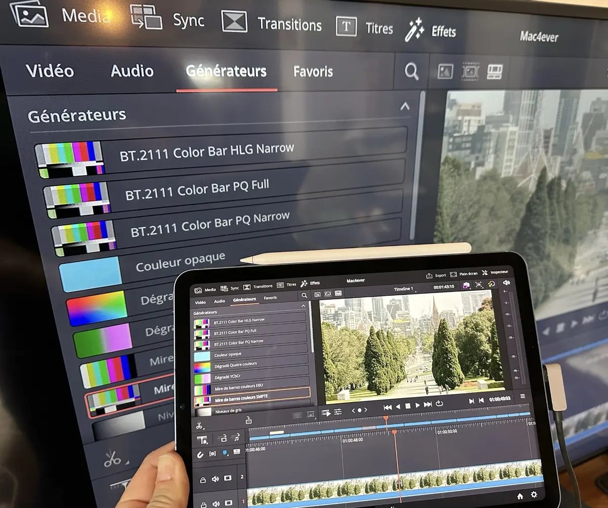 Test de DaVinci Resolve pour iPad Pro/Air M1/M2 : utilisable sans clavier/souris ?