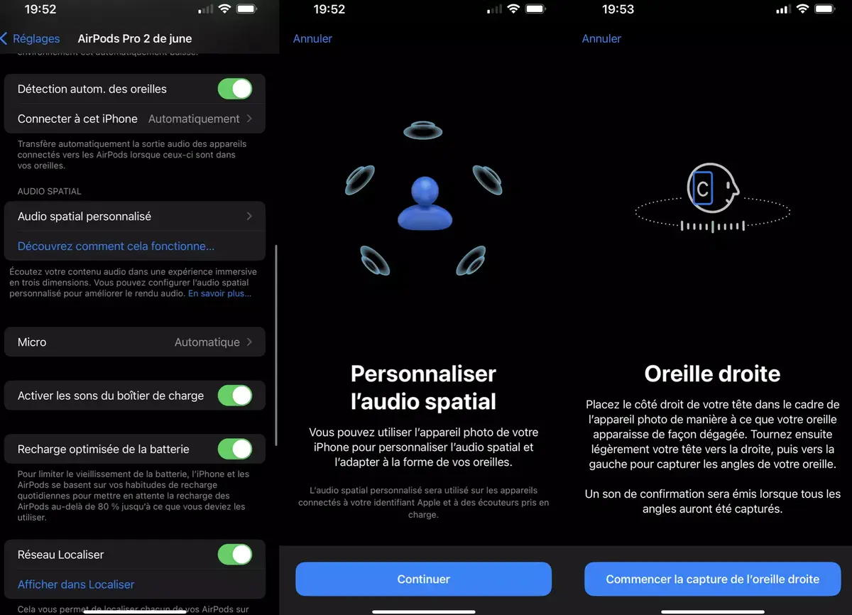 AirPods : Comment configurer l'audio spatial personnalisé