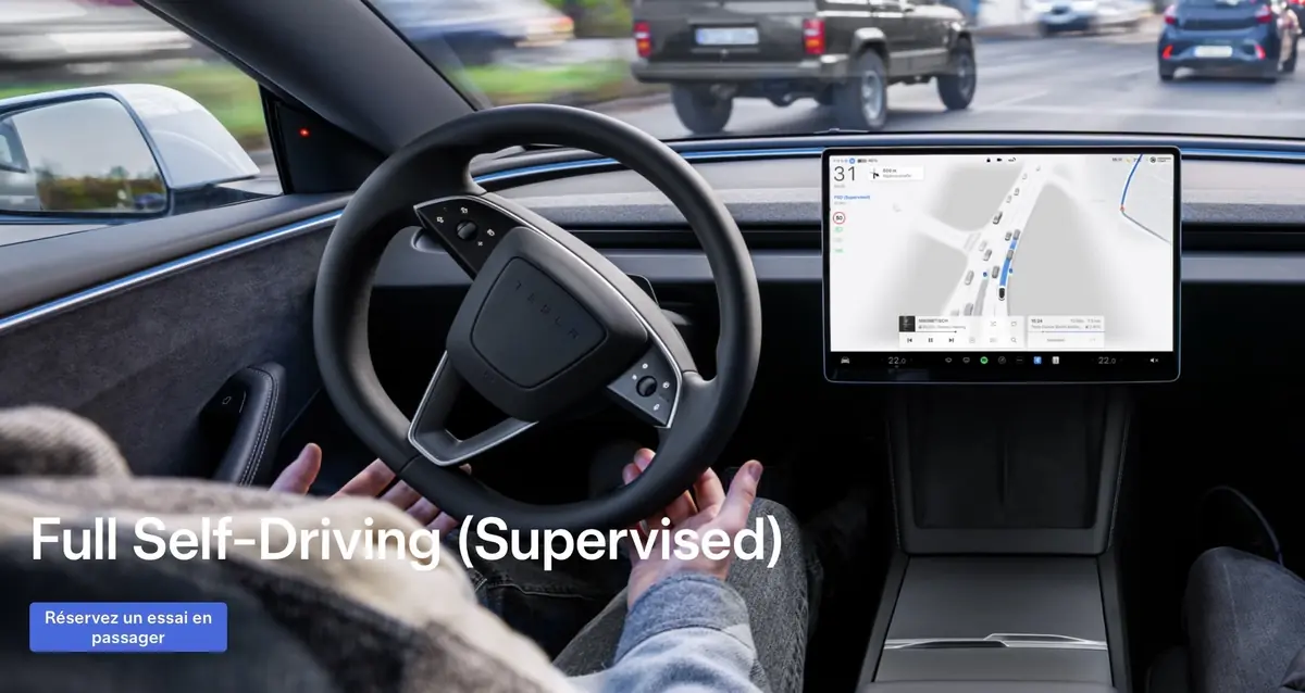 Suisse : on peut enfin tester la conduite Tesla FSD 100% autonome !