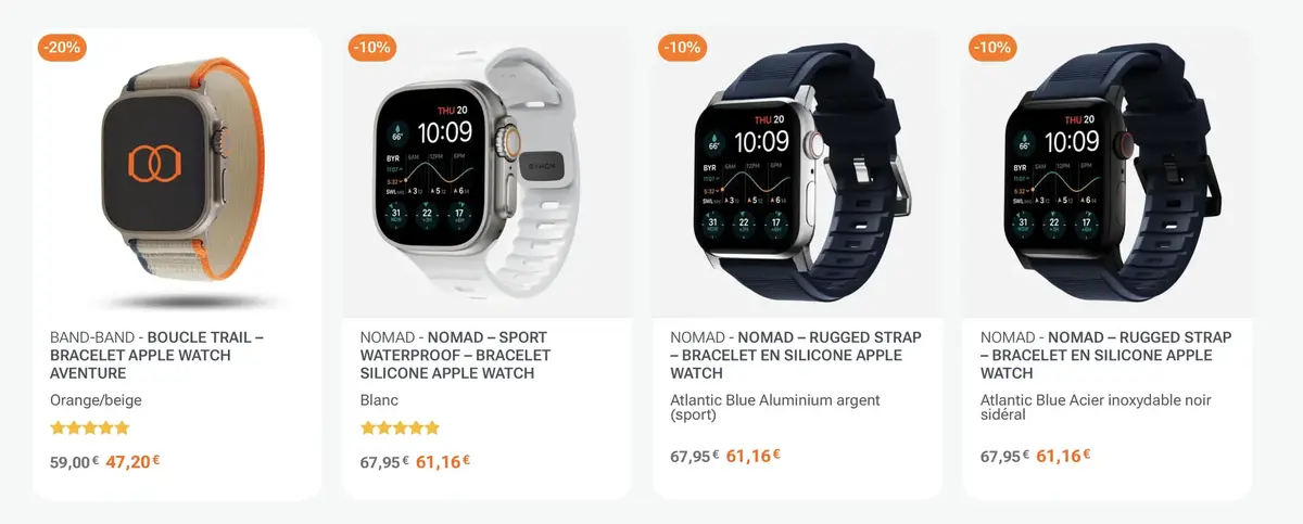 Les excellents bracelets BandBand pour Apple Watch sont en promo (-20%)