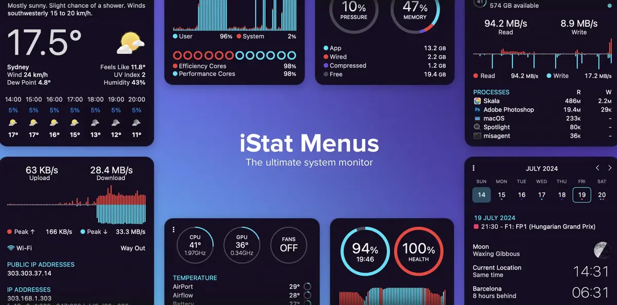 iStat Menu 7 macOS