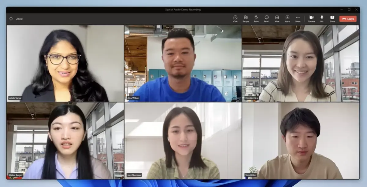 Microsoft Teams passe à l'audio spatial