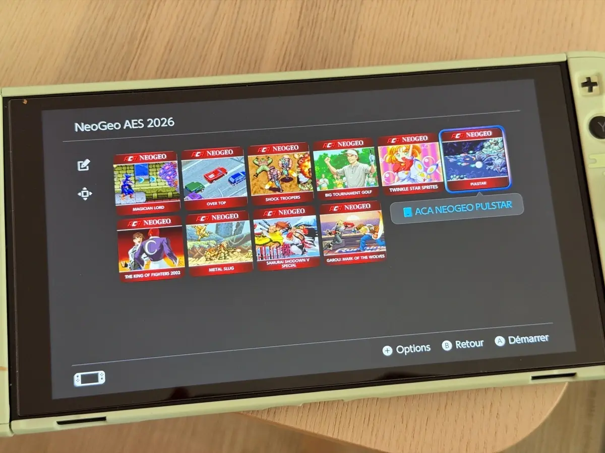 Et oui, ils sont tous dispos sur Switch (oui c'est ma Switch 2 &ccedil;a)