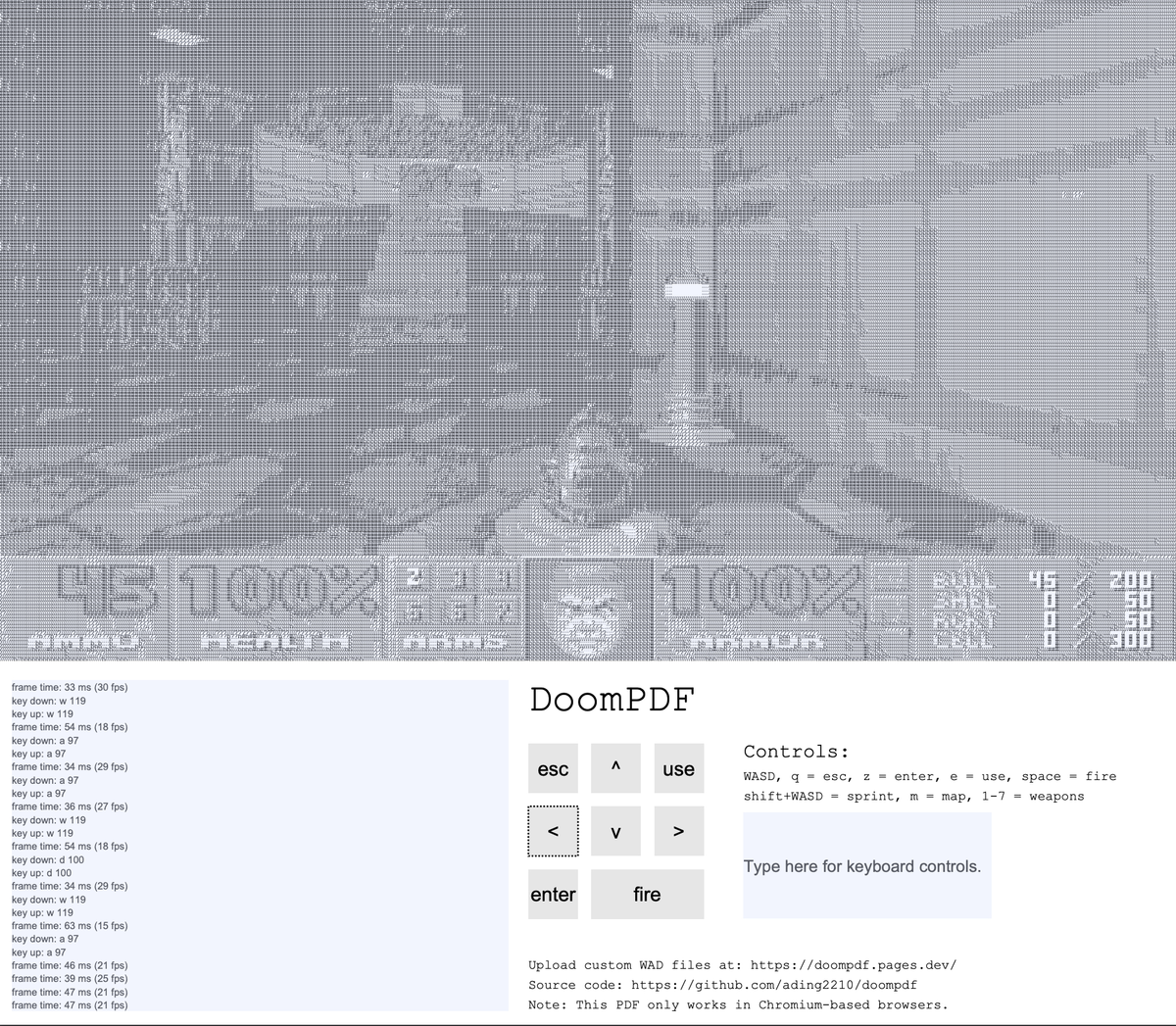 Allez, on va jouer à Doom dans un PDF maintenant