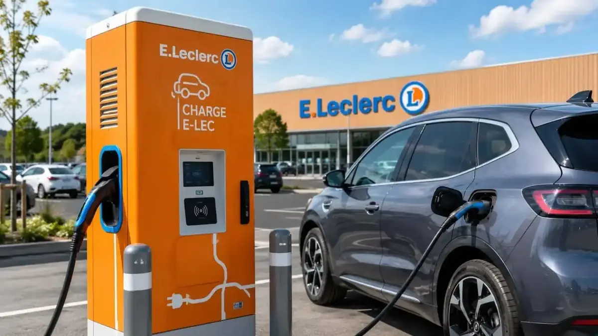 Recharge &eacute;lectrique&nbsp;: Leclerc baisse &agrave; 0,17 euro le kWh et repasse devant Lidl