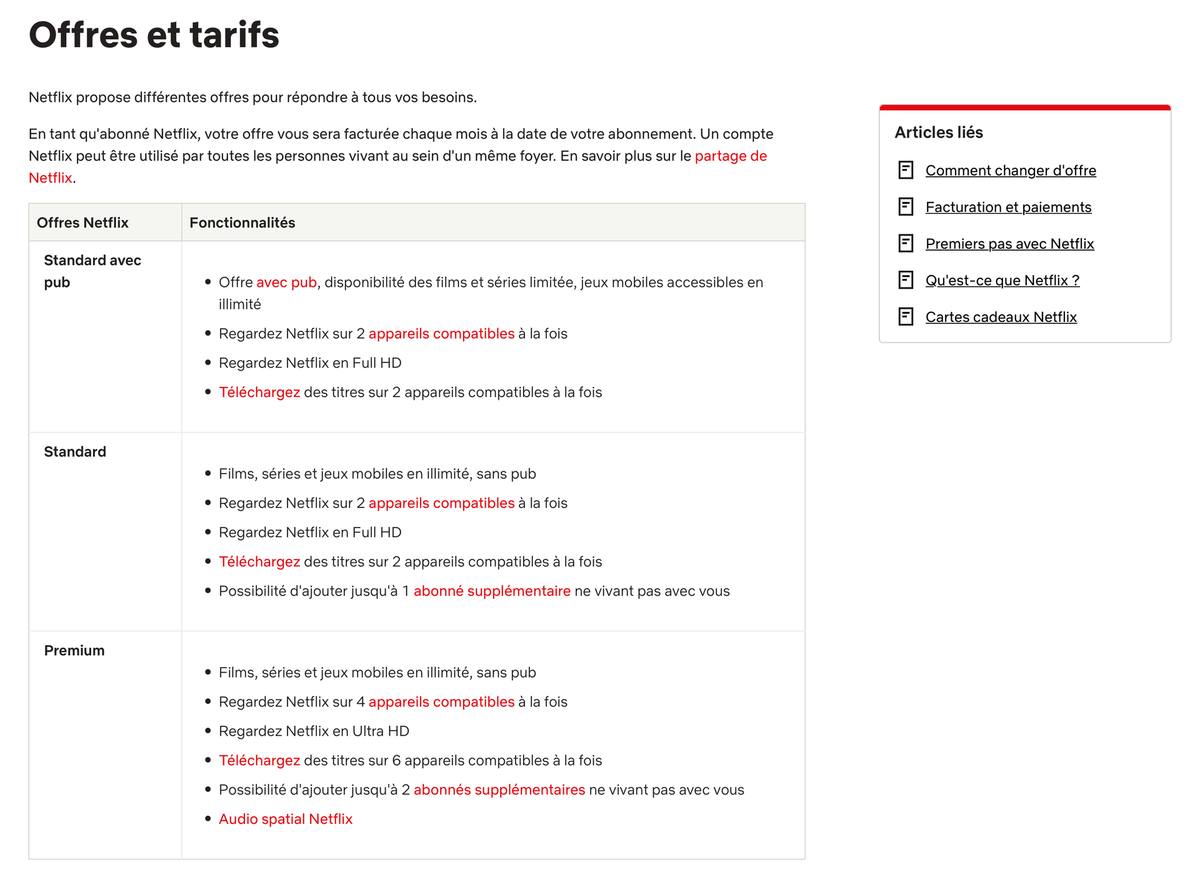 Netflix : petit rappel pour les abonnés "Essentiel sans pub"