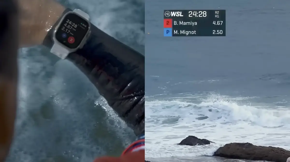 Pour faire du surf, il faut d&eacute;sormais une planche... et une Apple Watch