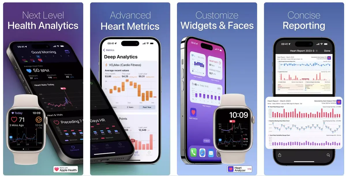 L'app de santé Heart Analyzer reçoit une nouvelle interface sur iPhone et Apple Watch