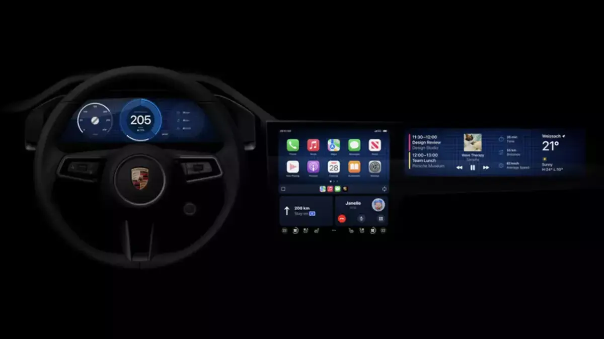 CarPlay nouvelle génération chez Porsche