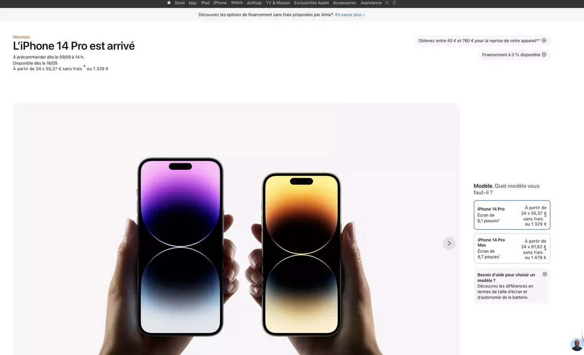 Face à l'augmentation du prix de l'iPhone, Apple met en avant les facilités de paiement