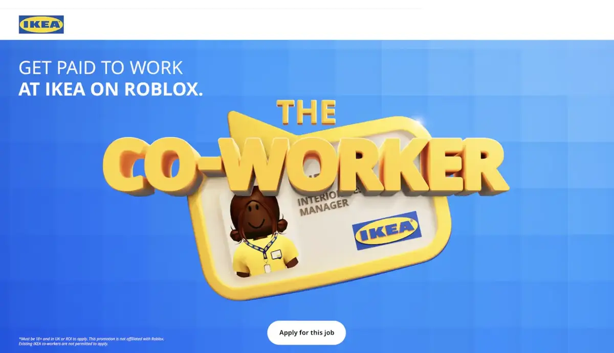 Ikea verse un vrai salaire aux employés de sa boutique virtuelle sur Roblox !