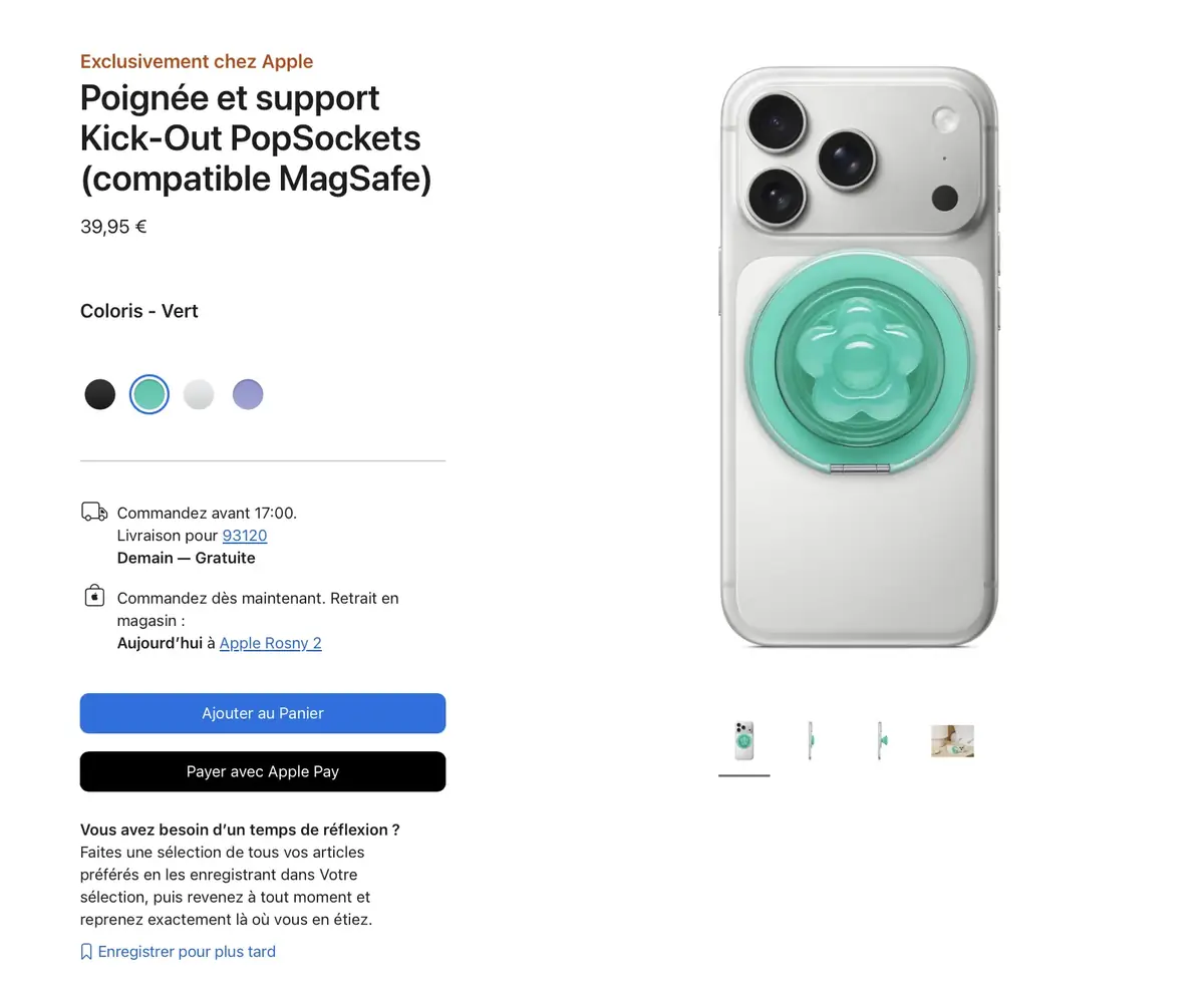 AirTag, MagSafe, PopSocket, batteries&nbsp;: Apple mise sur des accessoires color&eacute;s pour l'&eacute;t&eacute;