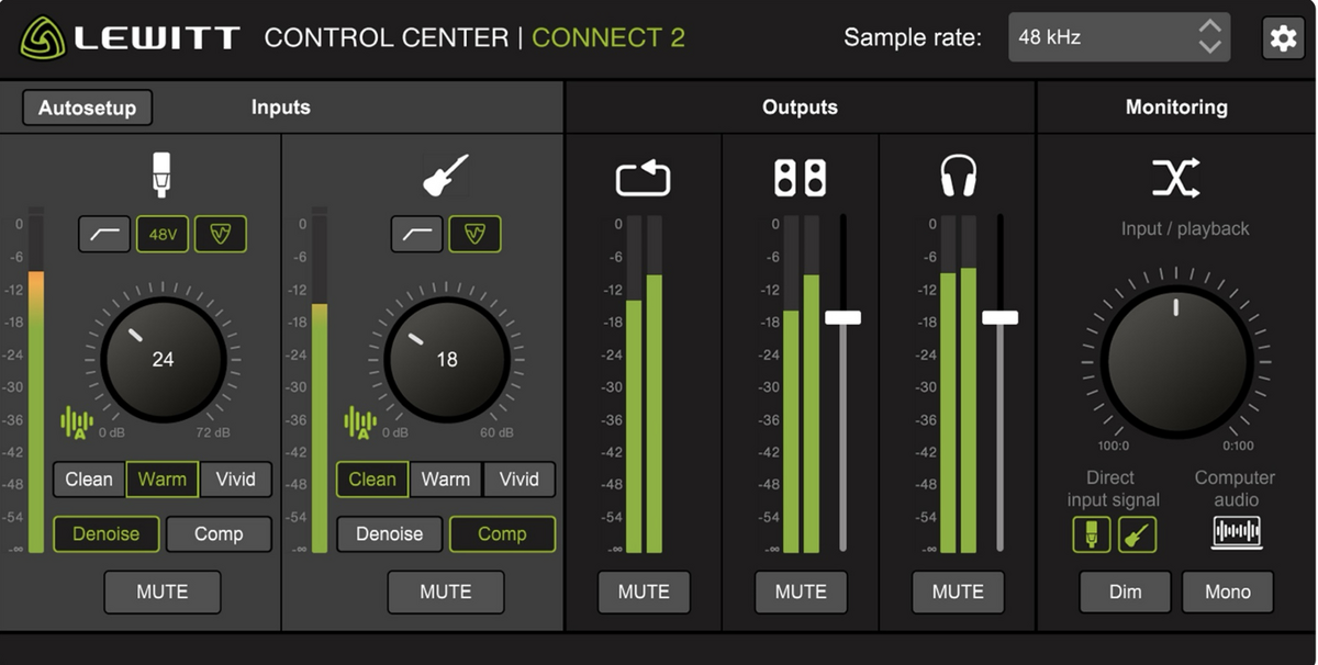 Une nouvelle interface audio facile à utiliser mais complète chez Lewitt !