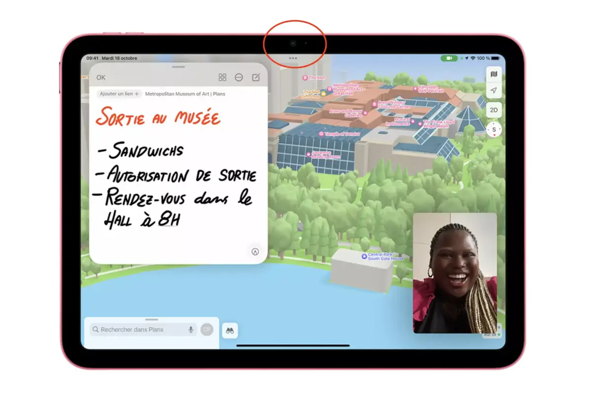 La caméra frontale de l'iPad 10 est enfin au bon endroit