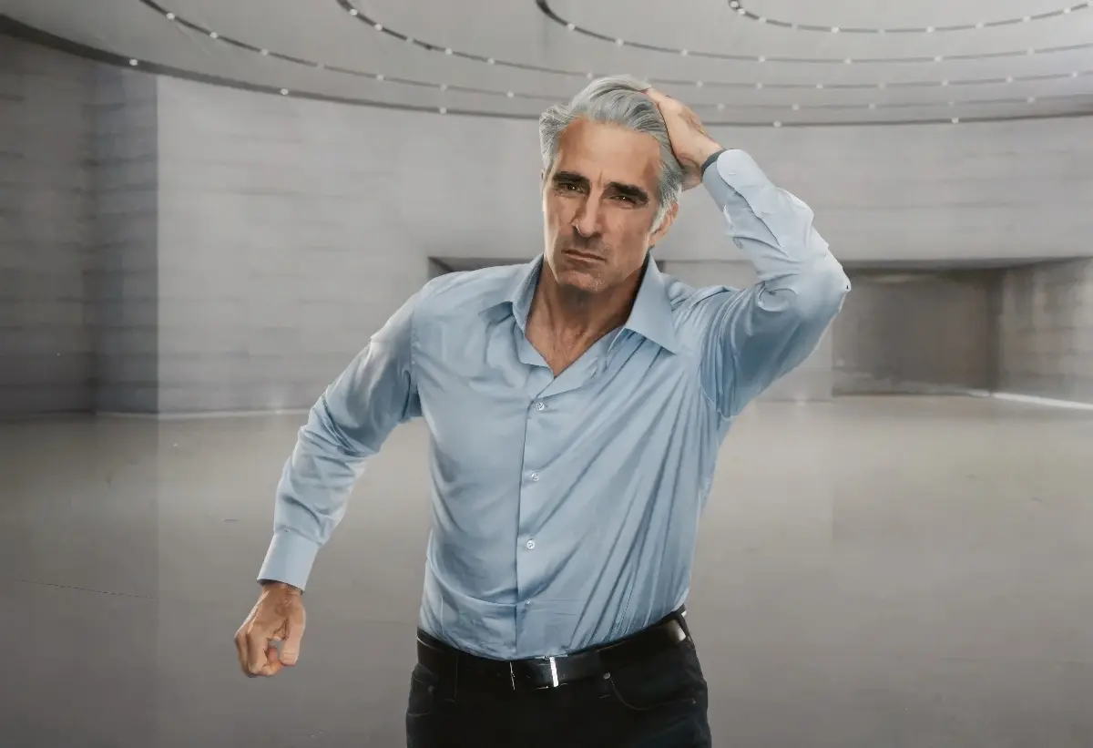 Craig Federighi a lui droit à prendre quelques libertés avec la communication non verbale d'Apple