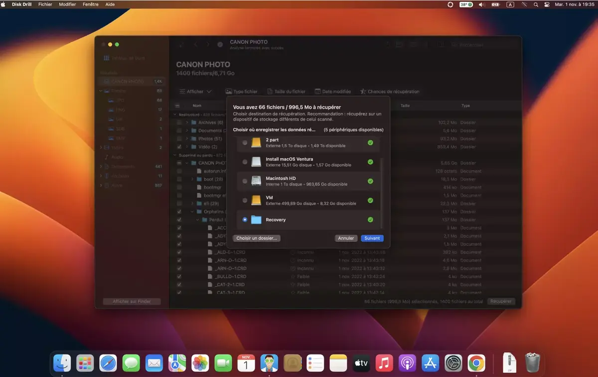 Disk Drill 5 : l'outil de récupération de données s'améliore (compatible Ventura)