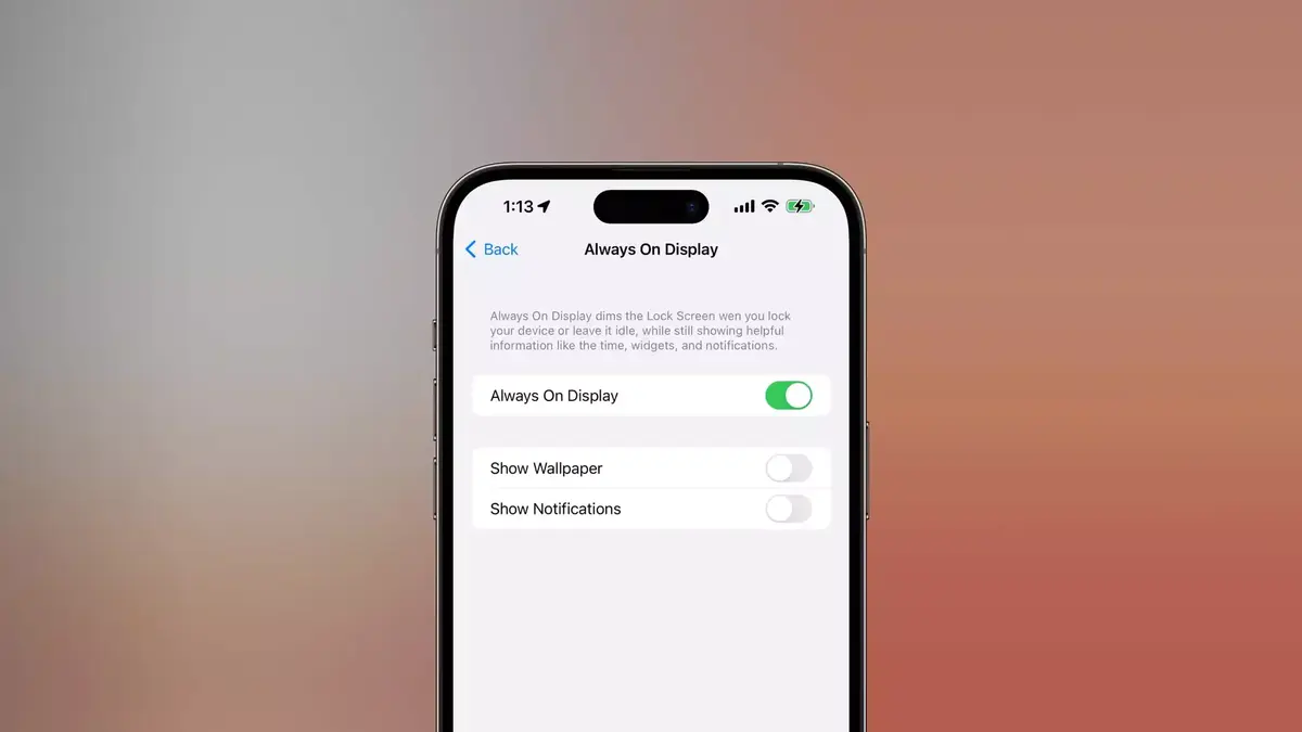 Ecran toujours allumé de l'iPhone 14 Pro : enfin de la personnalisation !